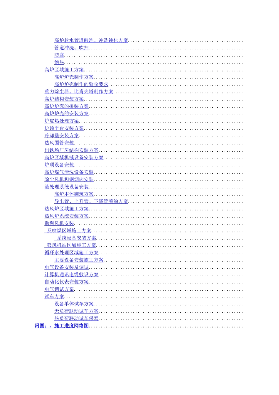 司2200m3高炉安装工程施工组织设计方案_第2页