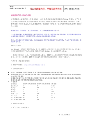 各大奶粉品牌介绍