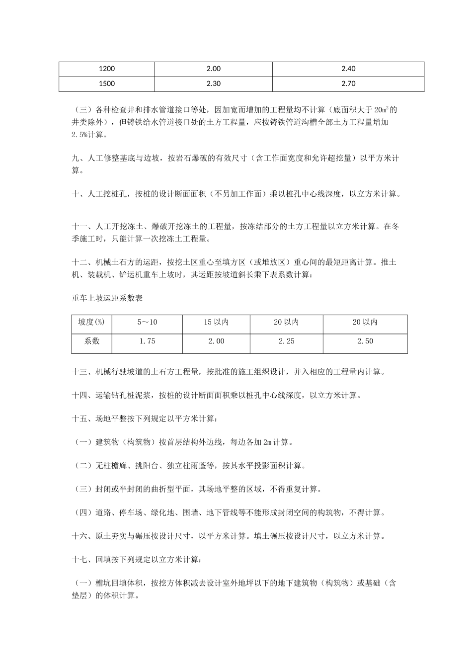 山东省建筑工程消耗量定额计算规则_第3页