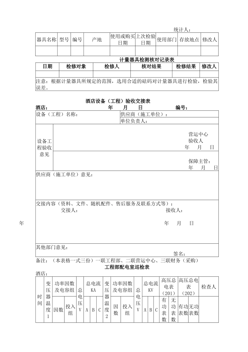 工程部表格规范_第3页