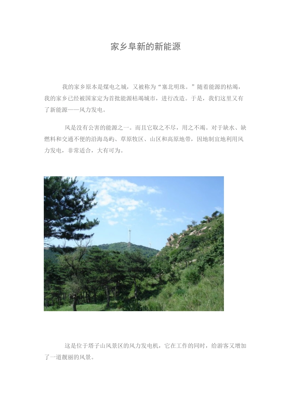 家乡阜新的新能源_第1页