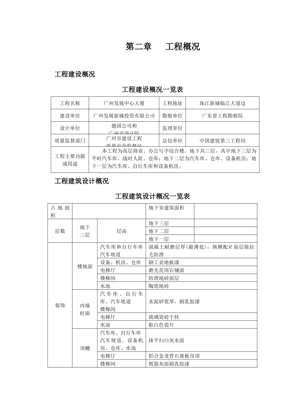 广州发展中心大厦地下室工程施工组织设计_第2页