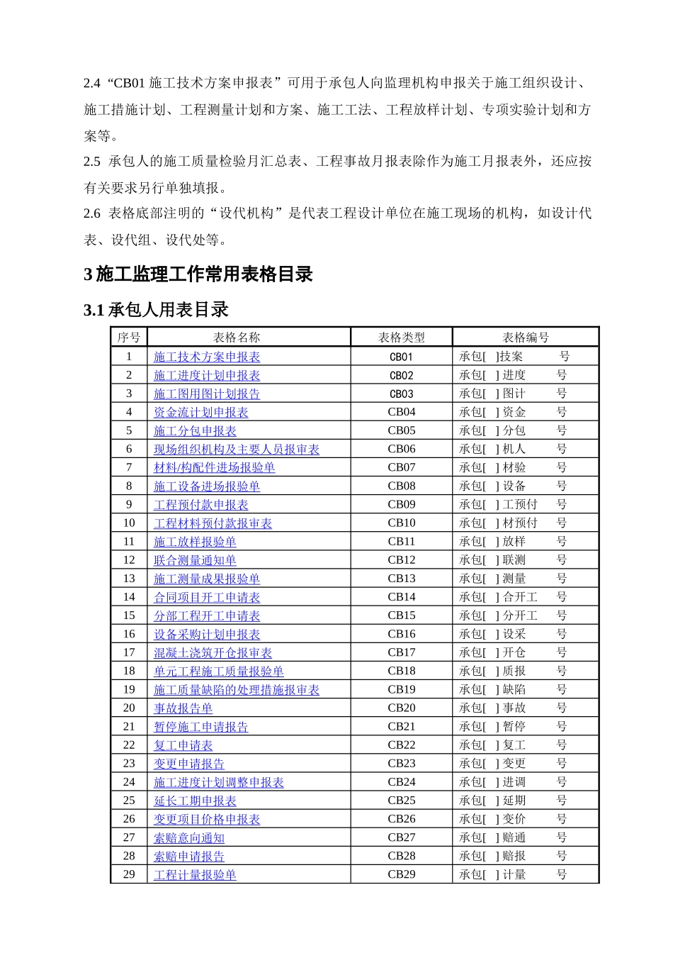 工程施工监理常用表格汇总_第3页