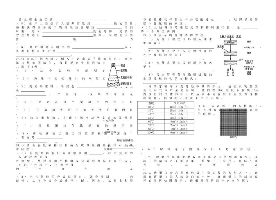 微生物与发酵工程单元检测_第3页