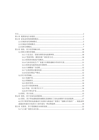 我国家电连锁企业分析报告