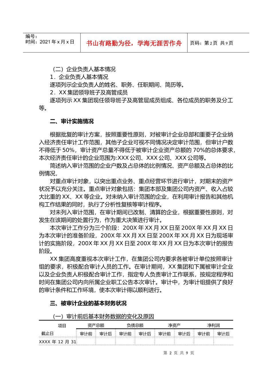 原董事长离任经济责任财务审计报告_第3页