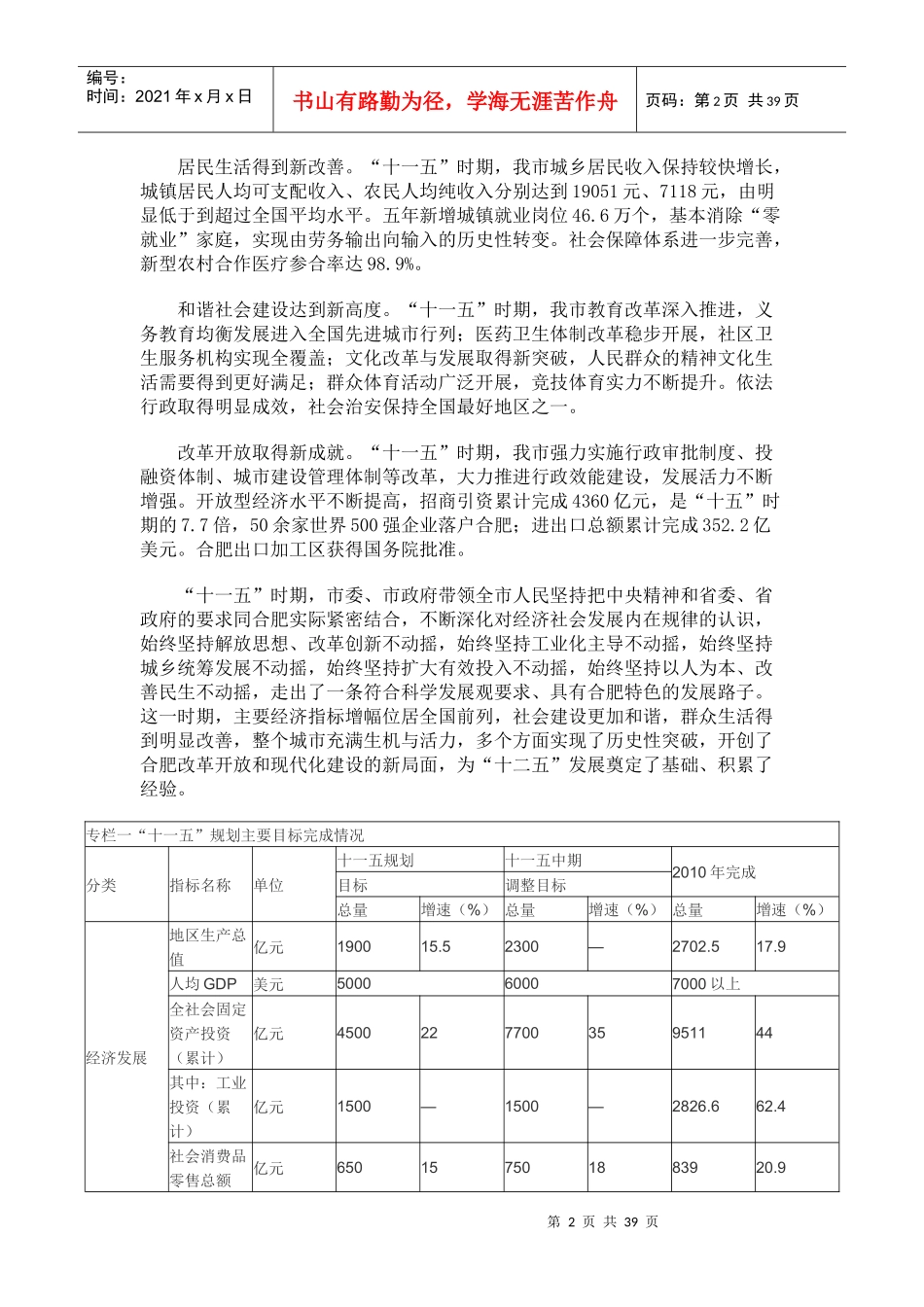 合肥市十二五发展纲要_第2页