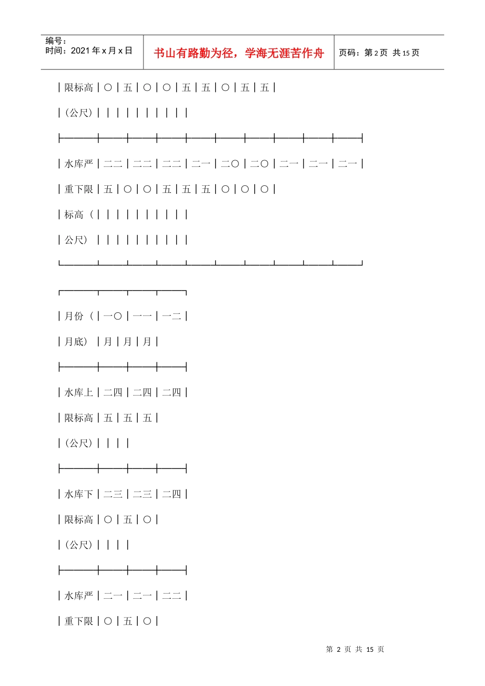 台湾省石门水库多目标运用规则(新 880630 订定)_第2页