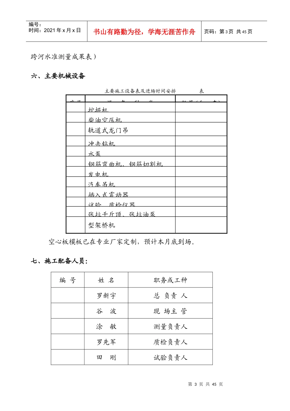 南安路K0+377空心板中桥施工组织设计_第3页