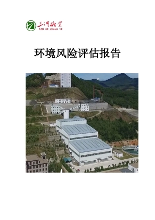 尾矿库环境风险评估报告