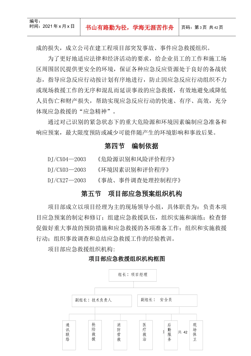 各类施工现场生产安全事故应急预案_第3页