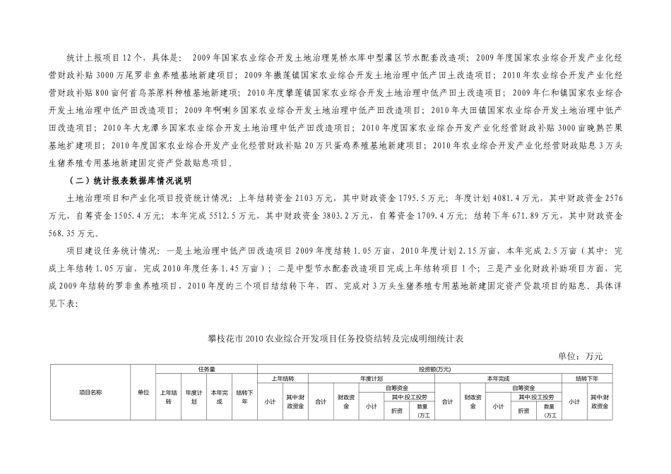 国家农业综合开发统计报表说明_第3页