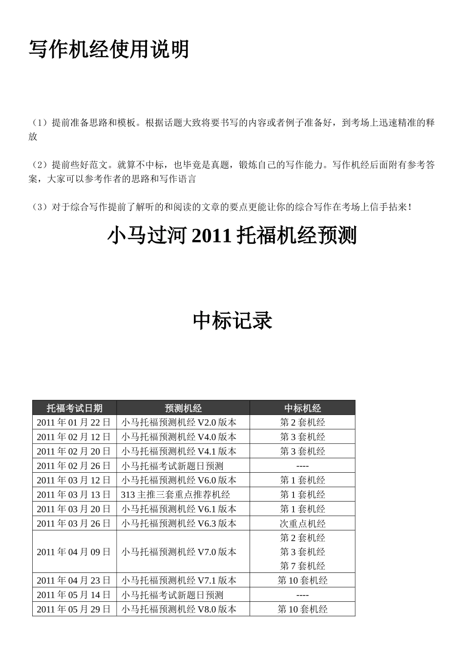 小马XXXX年考试鸡精预测——写作印刷版_第3页