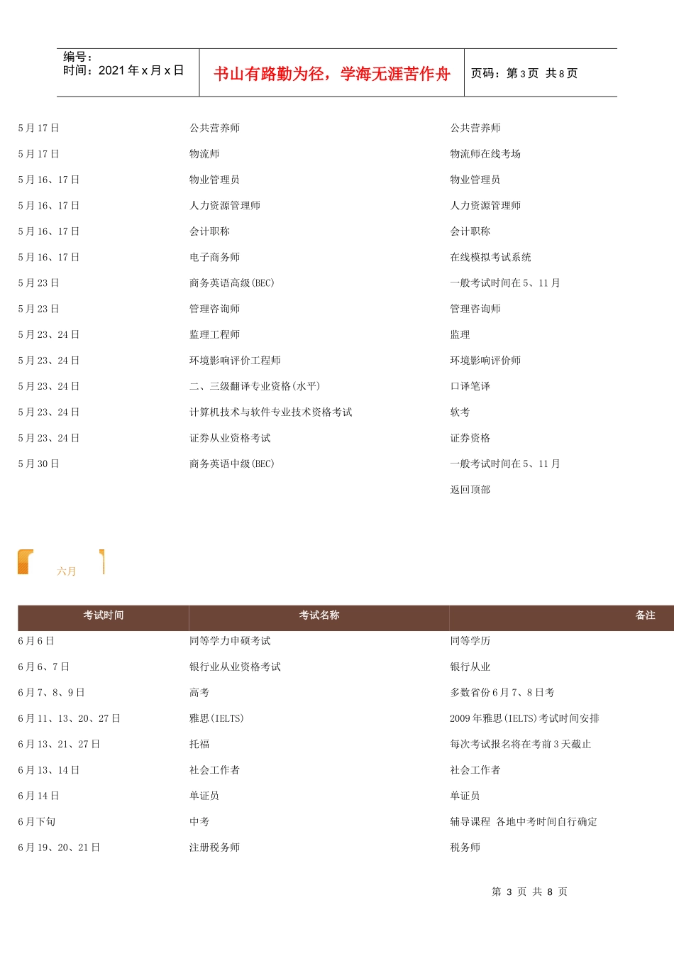 各月考试时间安排_第3页