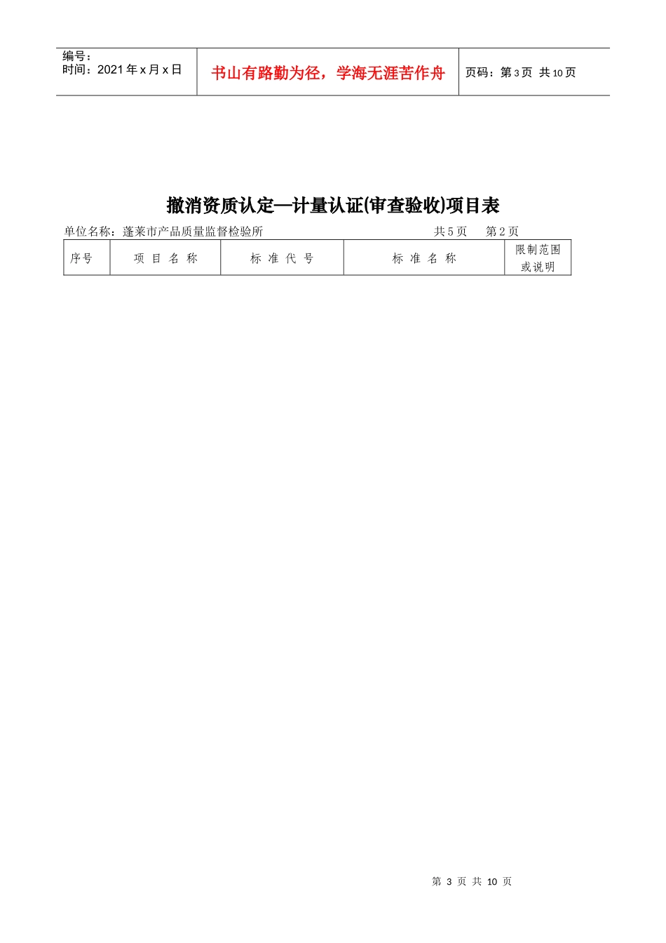 单位：蓬莱市产品质量监督检验所_第3页