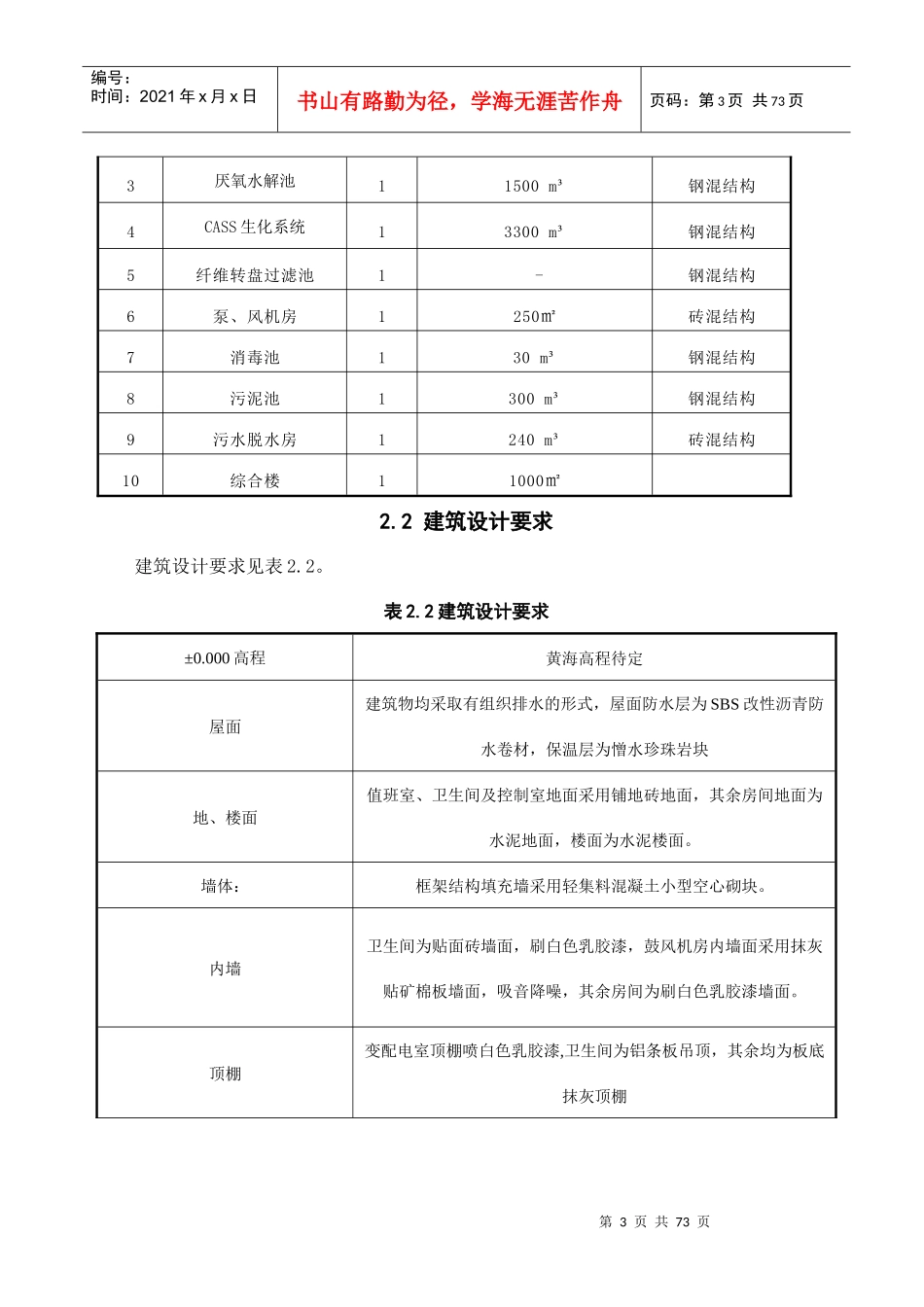 南通某污水处理厂放工组织设计_第3页