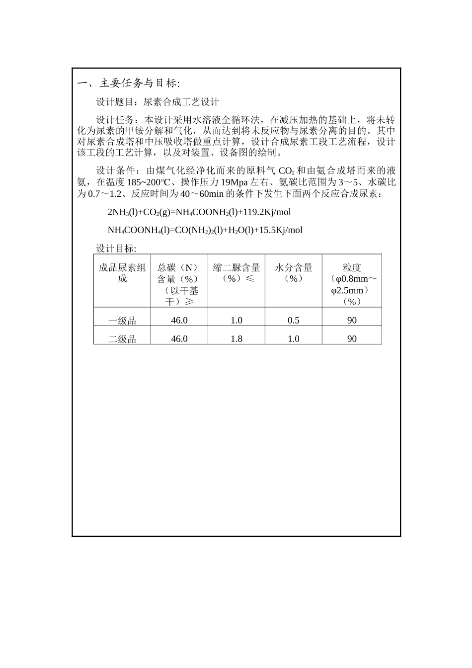 尿素化工厂合成设计_第3页
