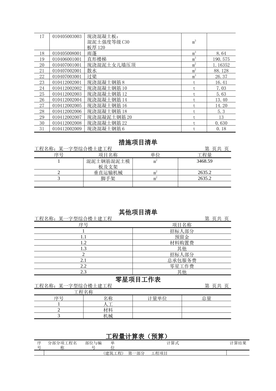 建筑工程概预算设计说明书_第3页