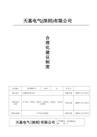 合理化建议制度