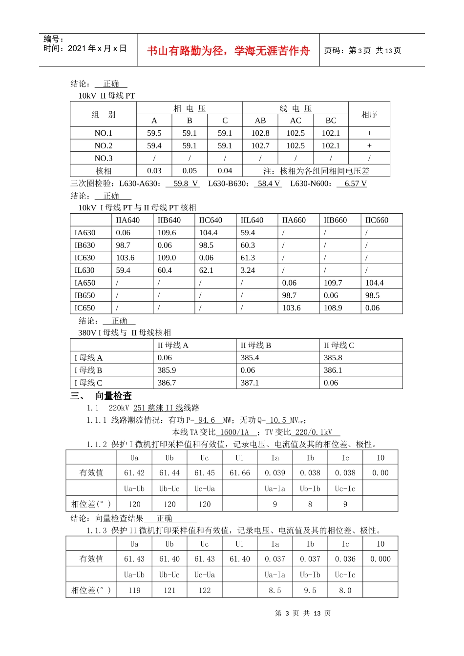 变电站系统调试报告分析_第3页