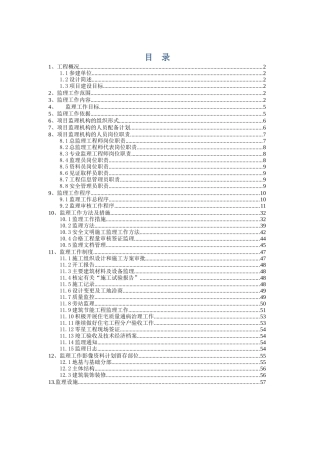 太行明珠工程监理规划