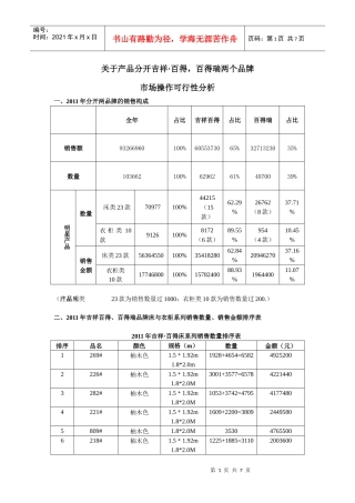 可行性分析数据表(22日修改稿)
