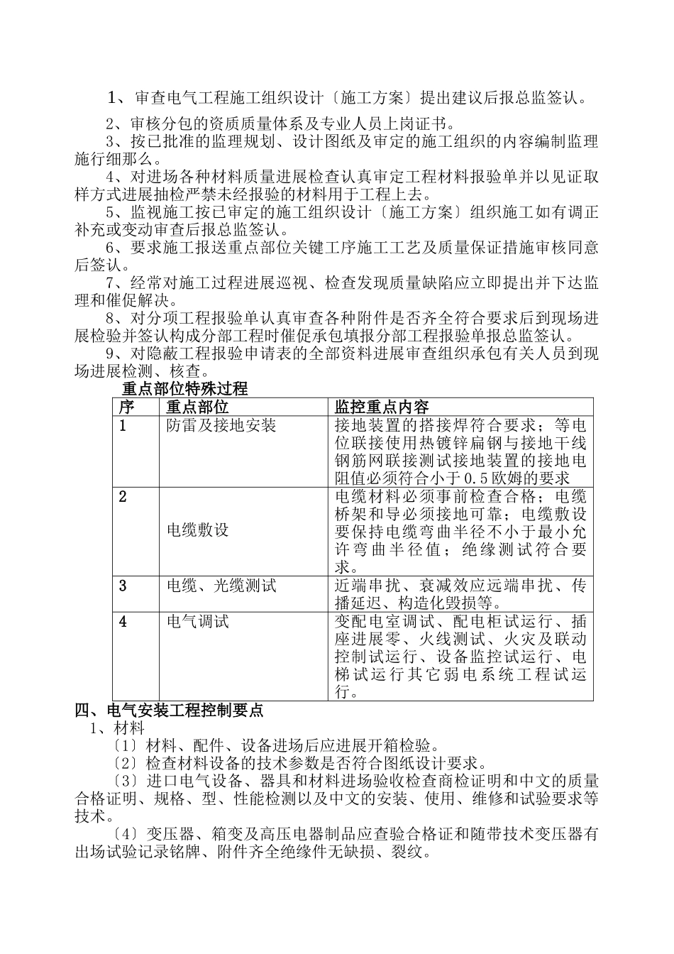 大型变电所站强电、弱电专业部分监理细则_第3页