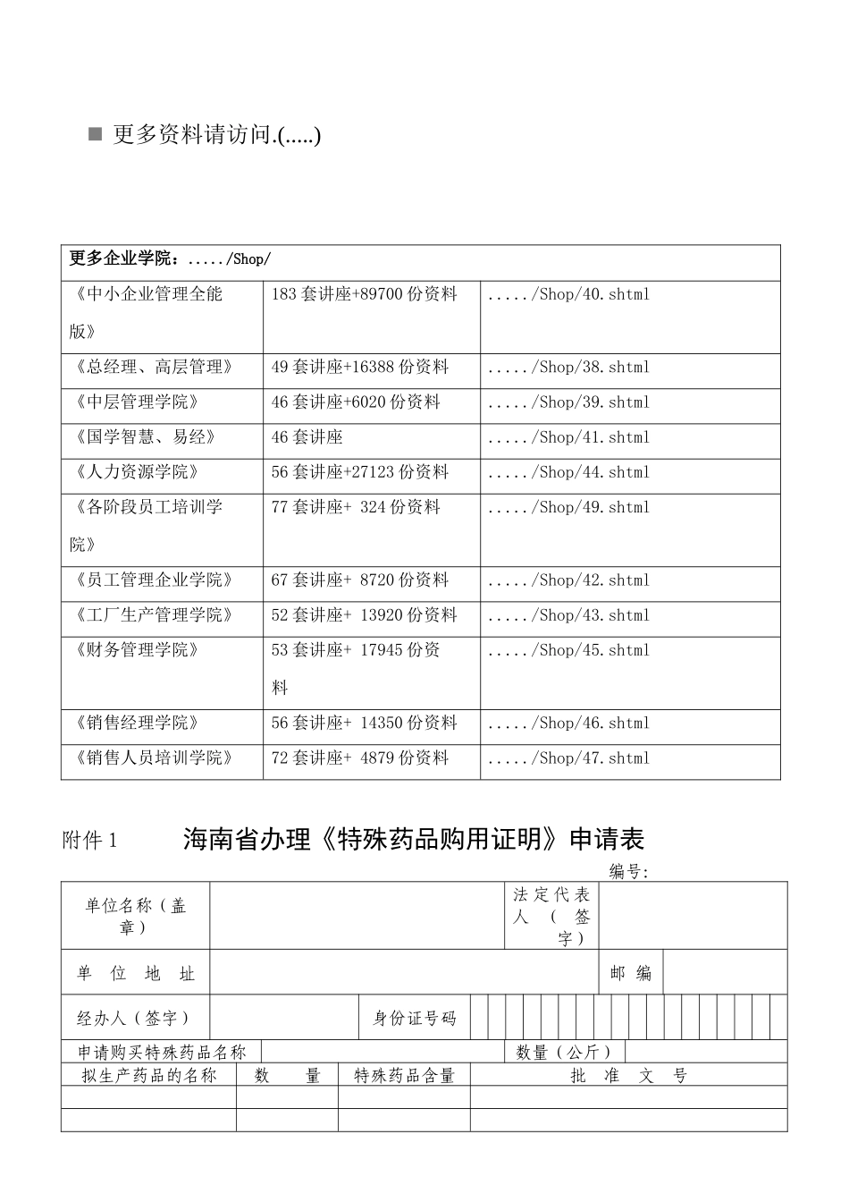 广东省特殊药品购用审批表汇总_第1页