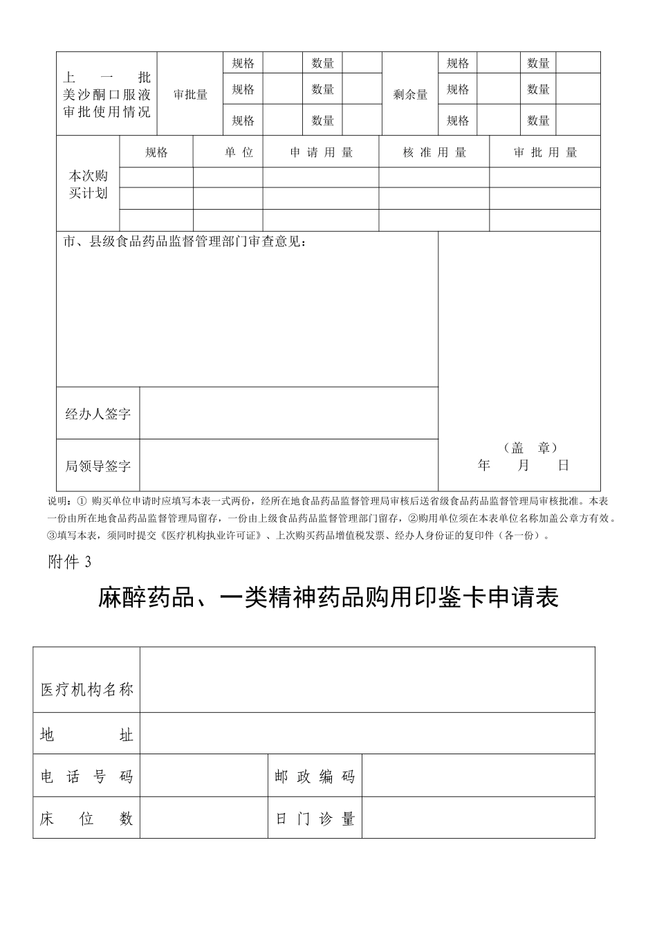 广东省特殊药品购用审批表汇总_第3页