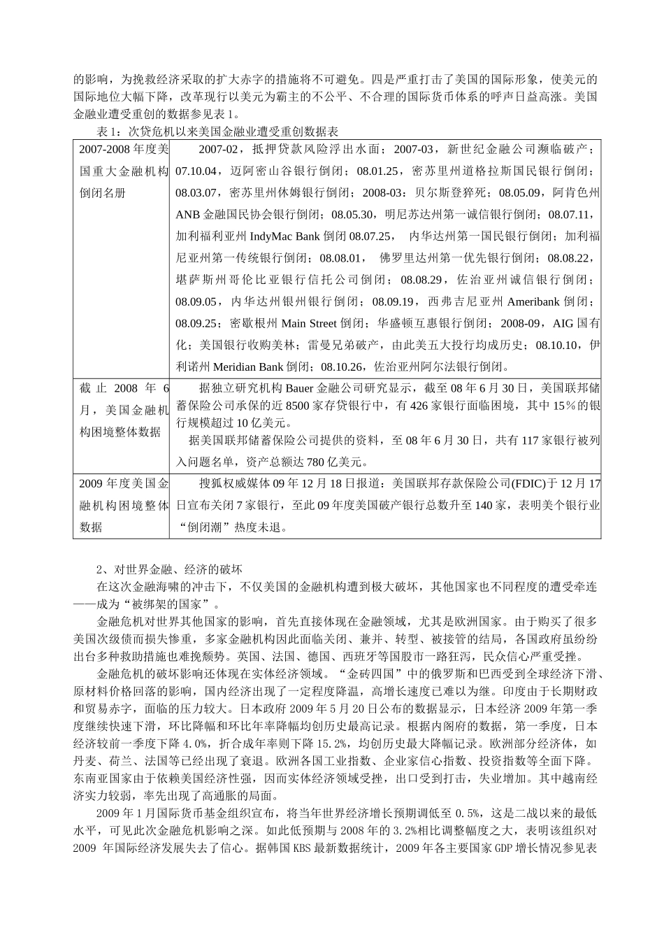 国际金融危机形势下国际金融改革及我国的作用探讨_第3页