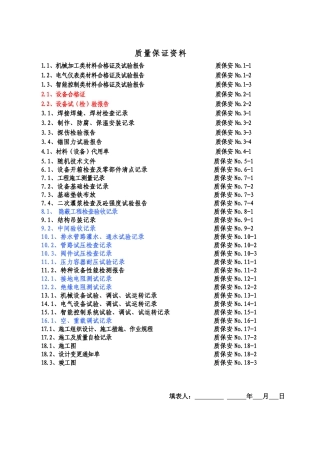 延安市禾草沟煤矿污水处理安装质量保证资料