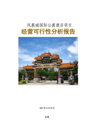 吉安项目经营分析报告