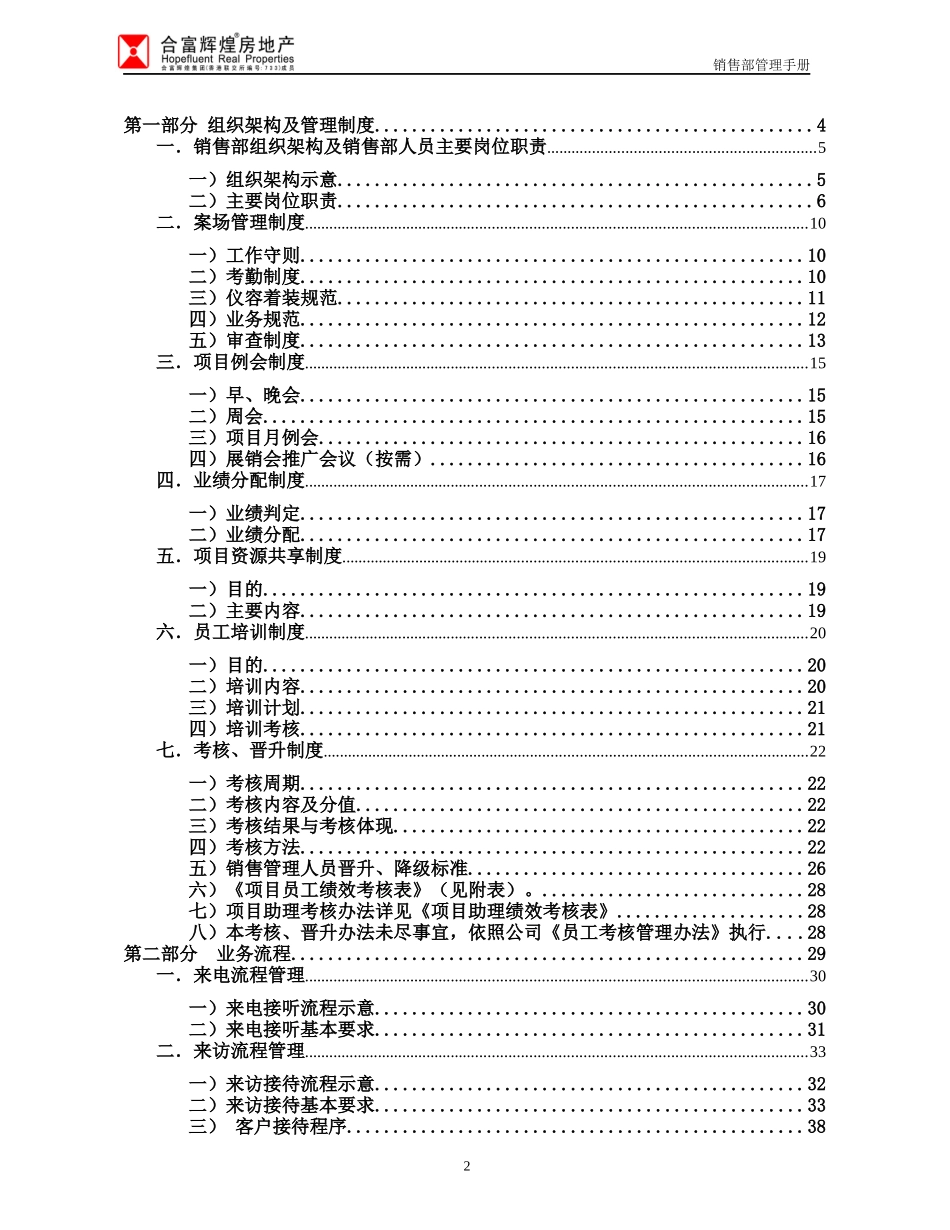 合富辉煌房地产销售部管理手册_第2页