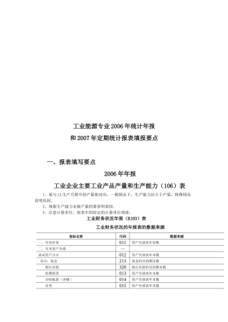 工业能源专业年度统计年报