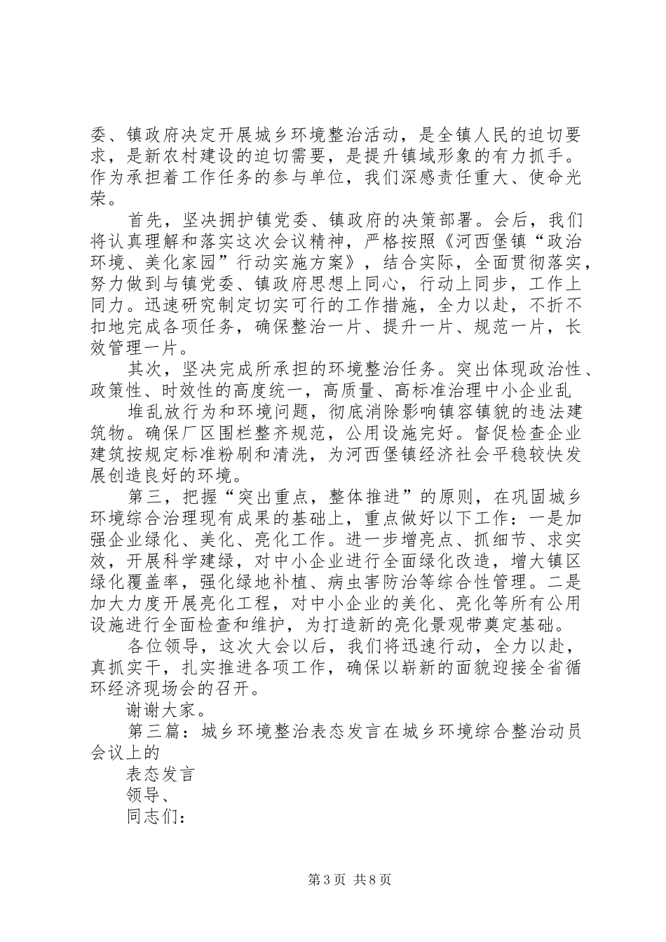 整治表态发言稿(精选多篇)_第3页