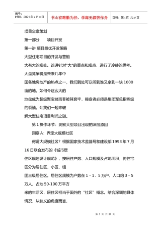 原版项目全案策划