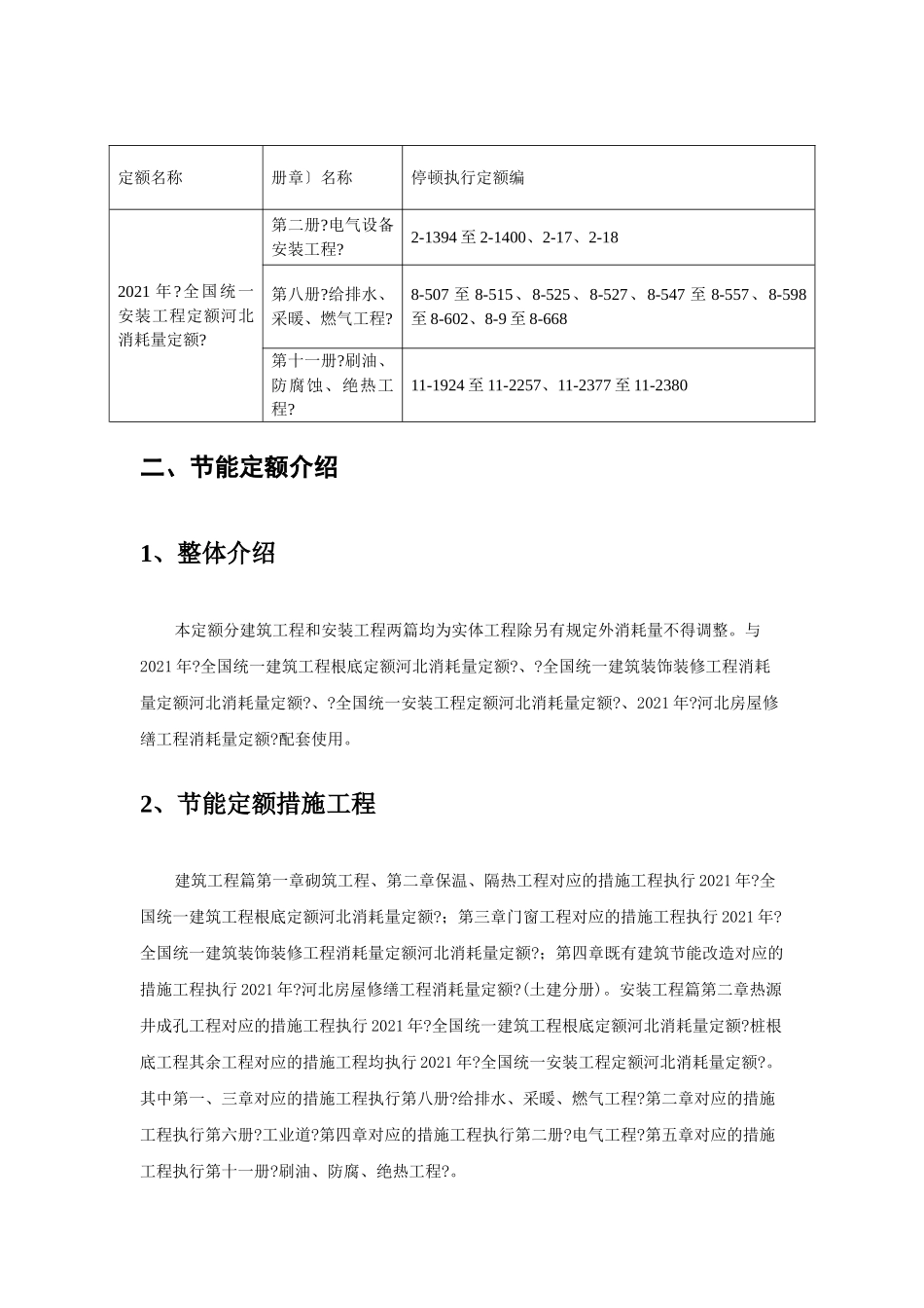 建筑安装工程节能项目消耗量定额技术交底_第2页