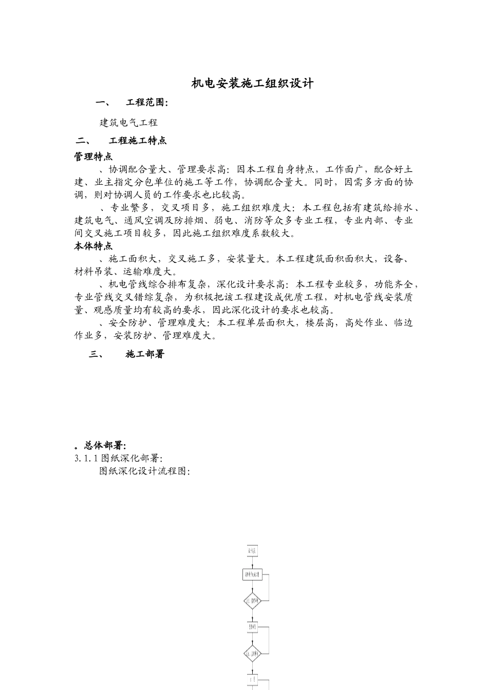 建筑电气工程机电安装施工组织设计方案_第1页