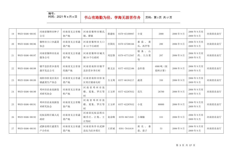 南阳农产品质量安全网_第3页