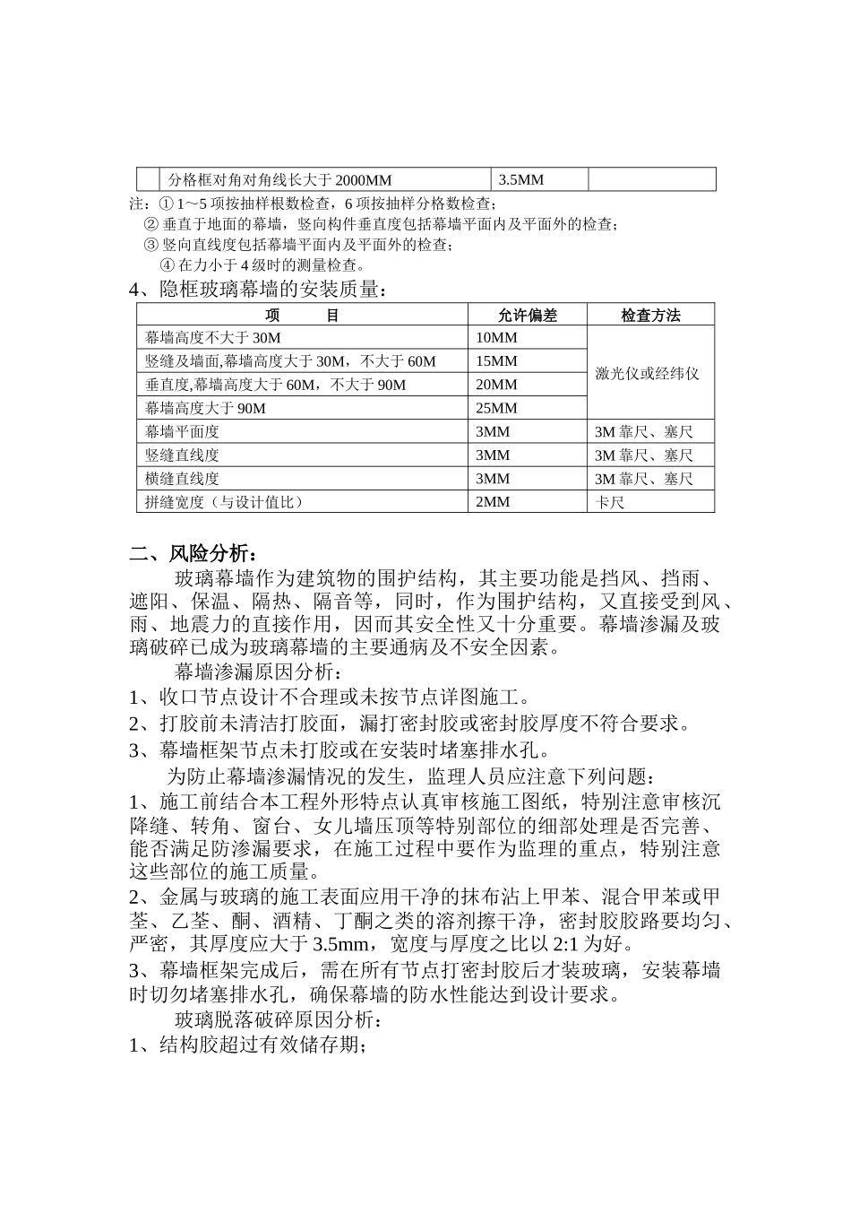 幕墙工程施工质量监理细则_第3页