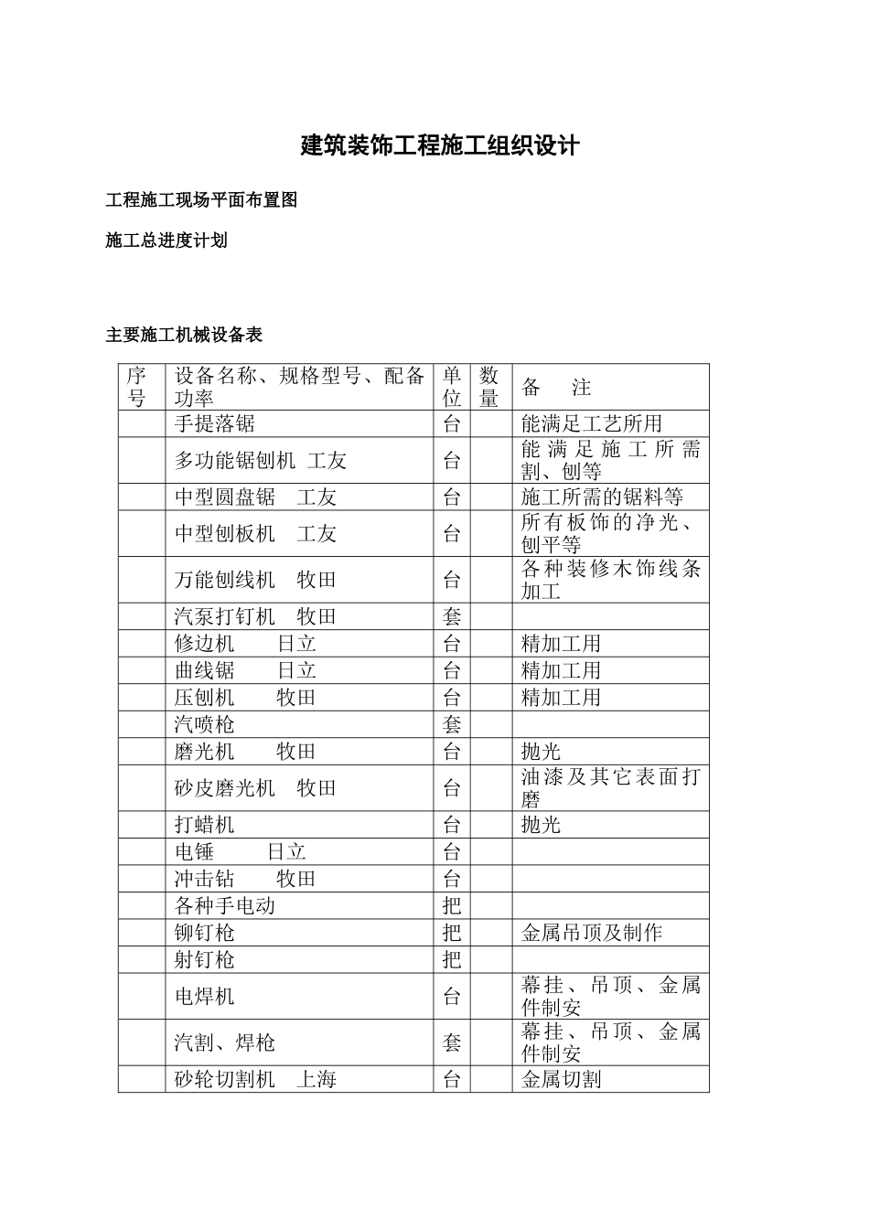 建筑装饰工程施工组织设计(9页)_第1页