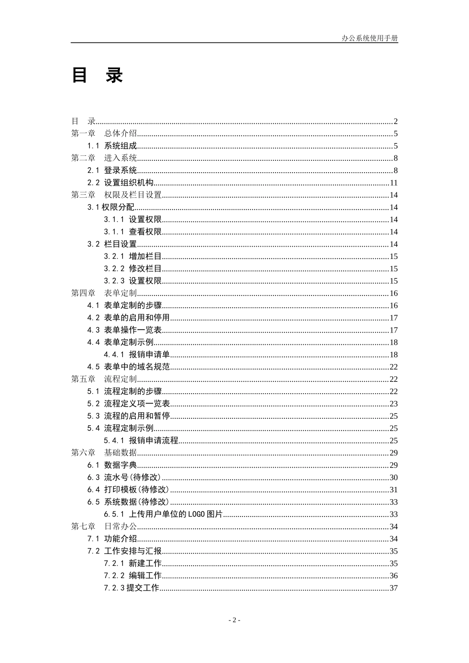 协同办公管理系统使用手册_第2页