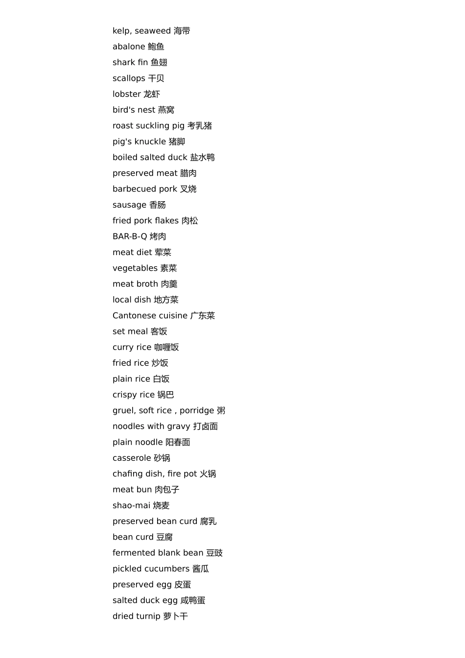 国外饮食必备英文词汇_第2页