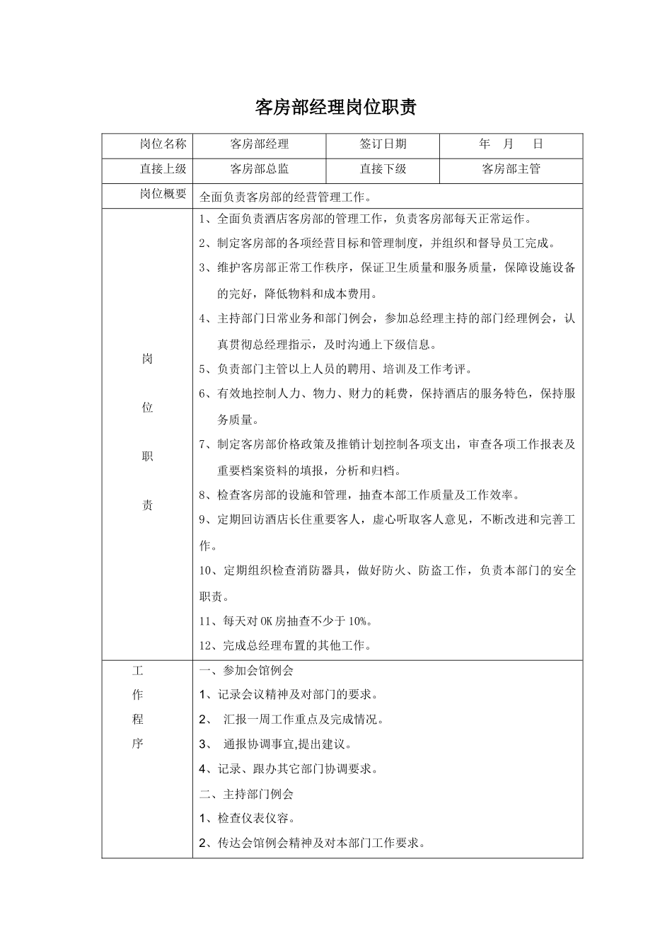客房部岗位职责 (2)_第1页
