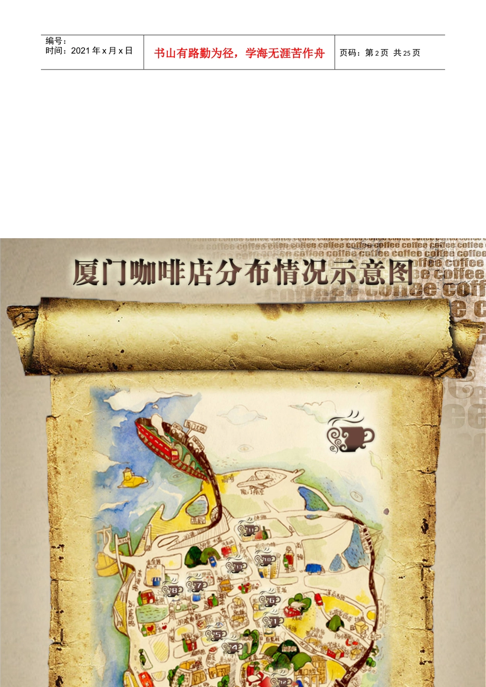 咖啡文化发展现状及前景调查问卷_第2页