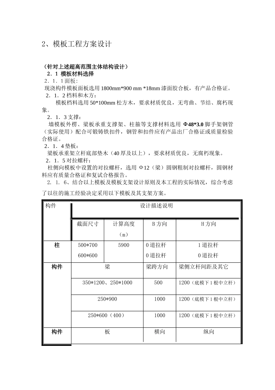 工程设计模板专项方案_第2页