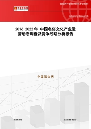 名俗文化产业运营动态调查及竞争战略分析报告
