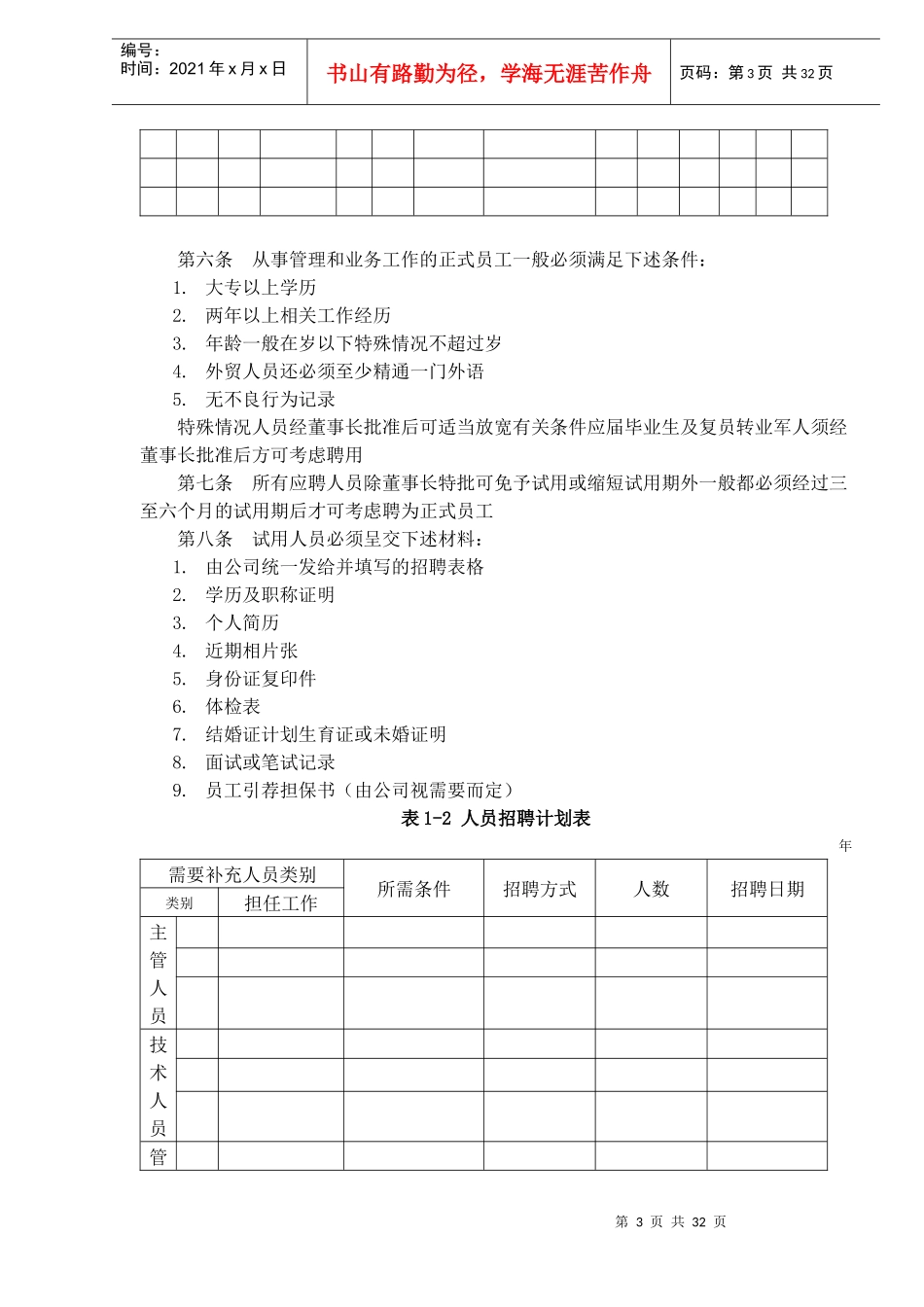 员工招聘管理制度(DOC31)(1)_第3页