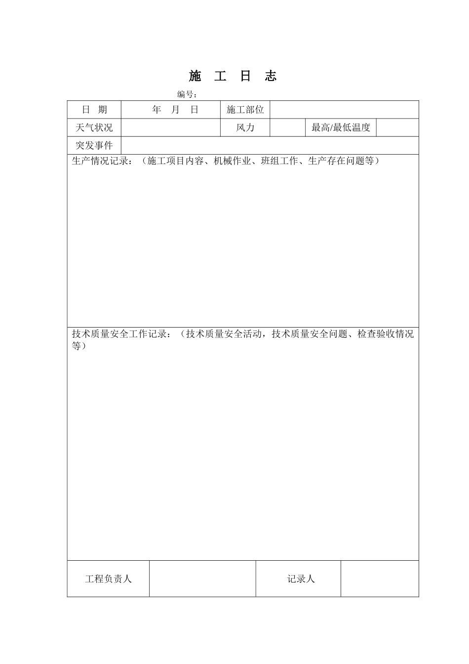 建筑工程施工日志(32页)_第3页