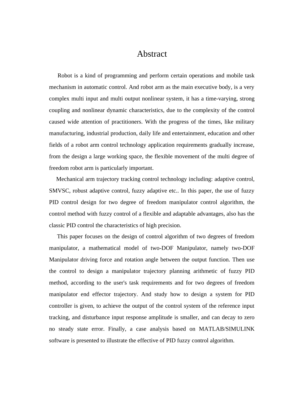 多自由度机械臂控制算法设计_第2页